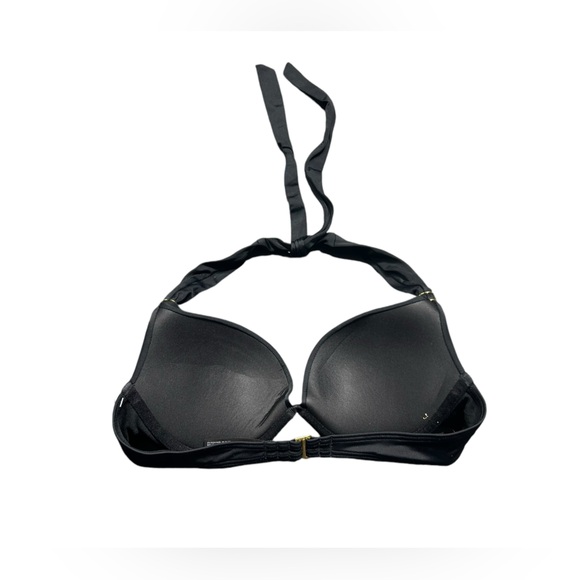SMART & SEXY the hottie halter black padded push up underwire bikini swim top - Picture 5 of 5